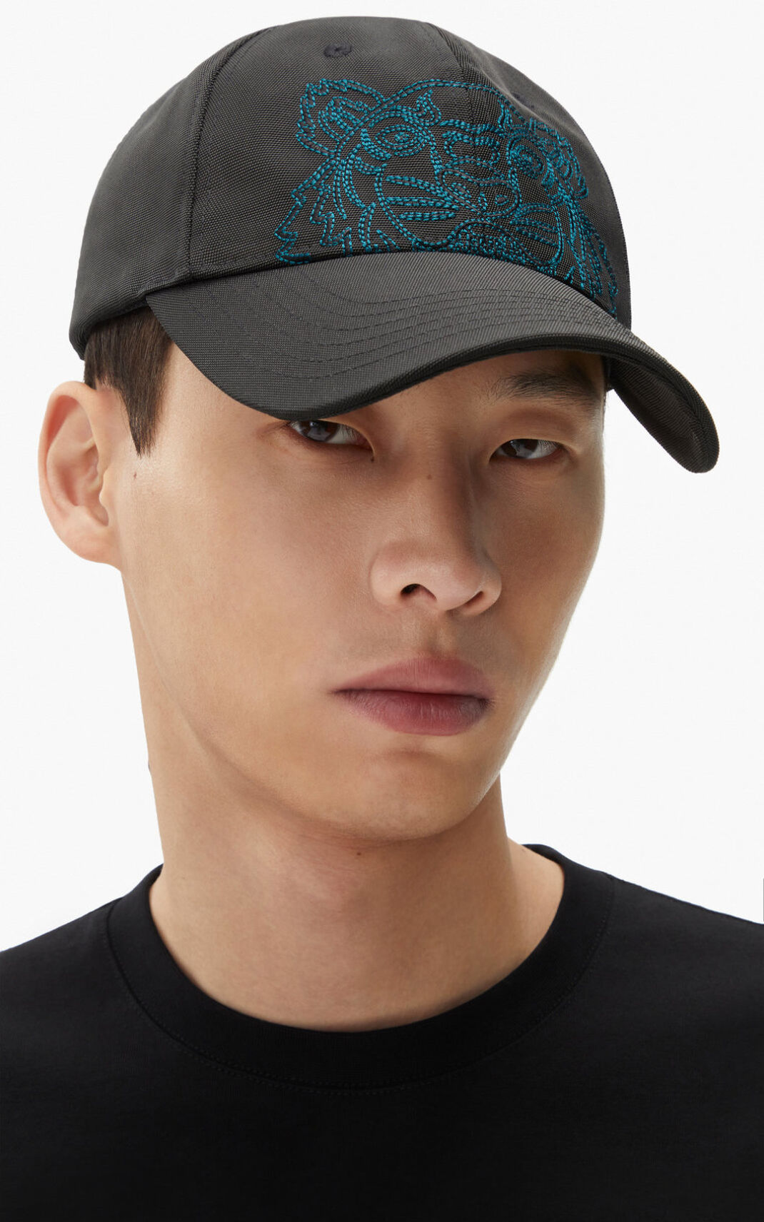 Casquette Kenzo Toile Kampus Tiger Femme Noir | GHRK-28791